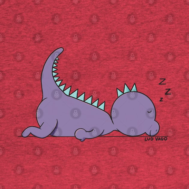 Sleepy Dino by ludvago